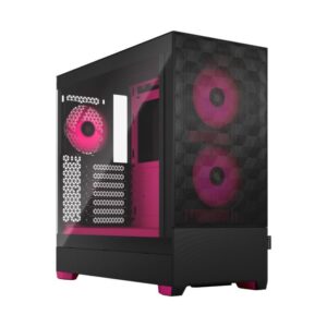 Computer case Fractal Design  Pop Air RGB Magenta Core TG Clear Tint, ATX, mATX, Mini ITX, Power supply included No 