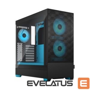 Computer case Fractal Design  Pop Air RGB  Cyan Core TG Clear Tint, ATX, mATX, Mini ITX, Power supply included No 
