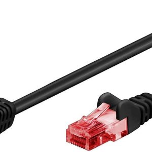 Cable Goobay  Patch Cable 51515 Cat 6, U/UTP, Black, 1 m 