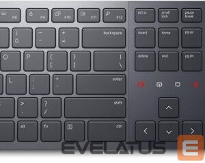 Computer keyboard Dell  Premier Collaboration Keyboard and Mouse KM900 Wireless, Included Accessories USB-C to USB-C Charging cable, LT, USB-A, Graphite 