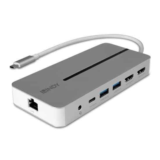 Converter LINDY I/O DOCKING STATION USB-C/MINI DUAL 4K 43360