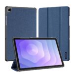 Kaaned Dux Ducis  Galaxy Tab A9 Plus / Tab A11 Plus Domo Series Tri-fold Stand PU Leather Tablet Cover Blue