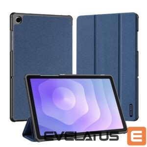 Book case Dux Ducis  Galaxy Tab A9 Plus / Tab A11 Plus Domo Series Tri-fold Stand PU Leather Tablet Cover Blue
