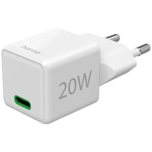 Adapter Hama  20W USB-C Super Mini Wall Charger White