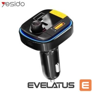 FM modulaator yesido  Bluetooth to FM Convert 43W fast car charger Y45 Black