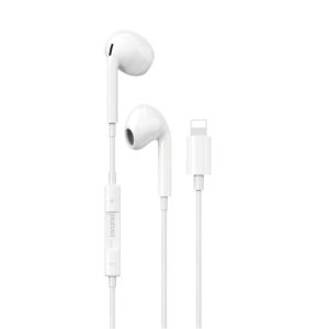 Wired headphones Dudao  in-ear headphones with Lightning connector White