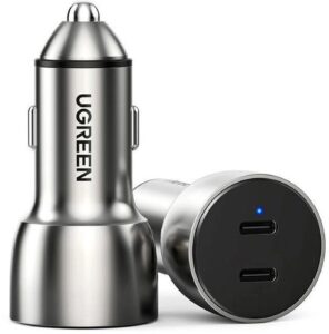 Auto charger Ugreen  Car phone charger Ugreen, 2 x USB-C 