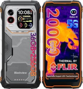 Smartphone Blackview  XPLORE 1 Pro 12+256 GB Thermal image Orange