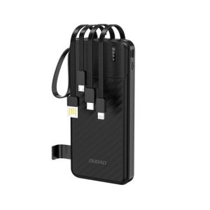 Power bank Dudao  Dudao K11 10000mAh Powerbank with Built-in Cables Black