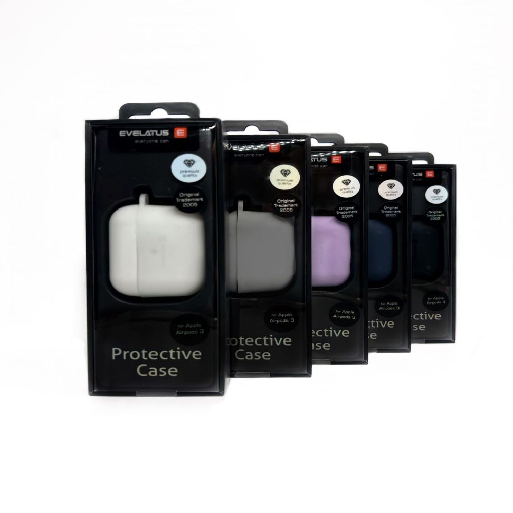 Headphone case Evelatus Apple AirPods Pro 2 Silicone Case Black