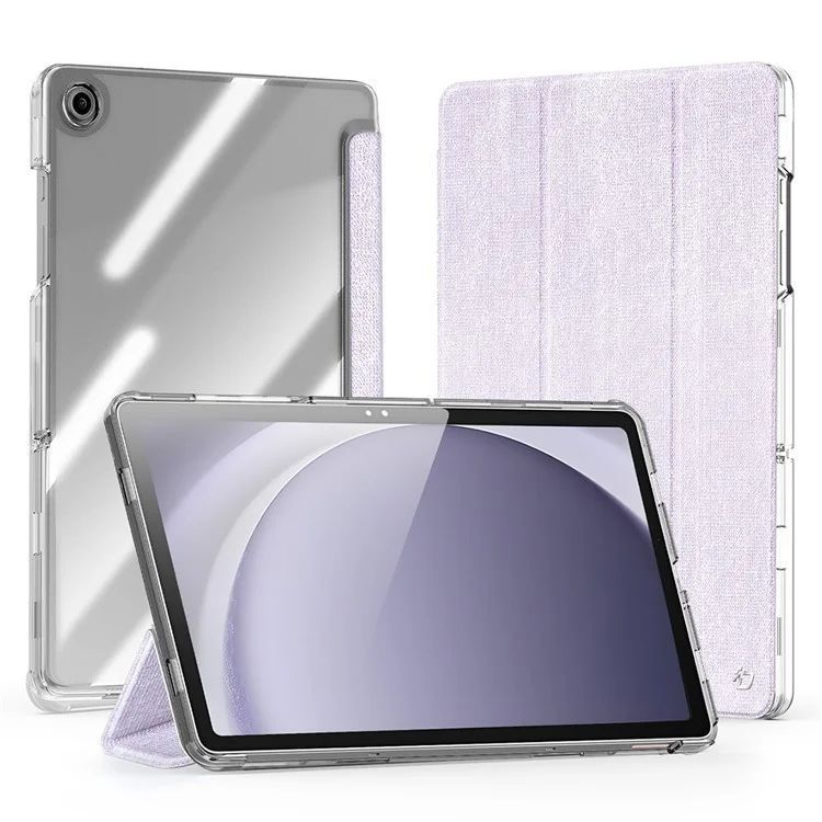 Kaaned Dux Ducis Samsung Galaxy Tab A9 Plus TPU+PC+Leather Clear Case Light Purple