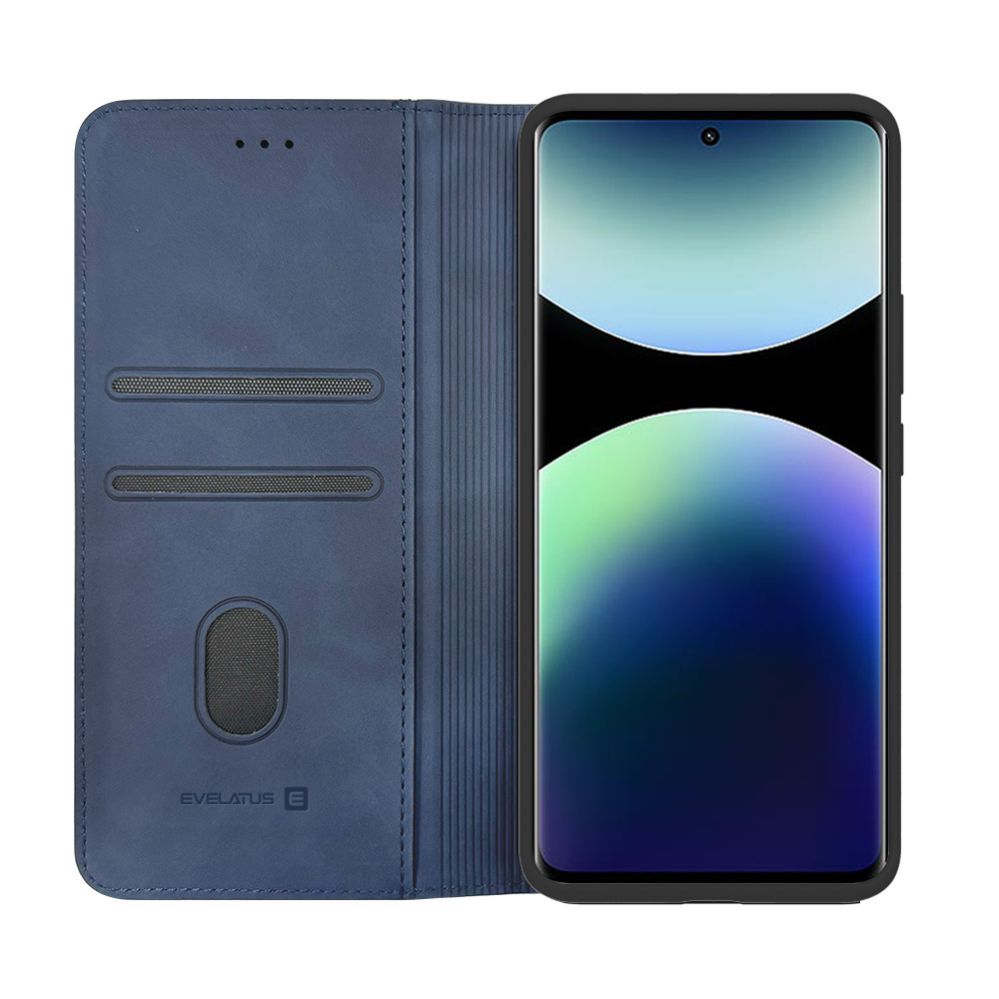 Kaaned - kaaned Evelatus Xiaomi Redmi Note 15 5G Book Case Folio Dark Blue