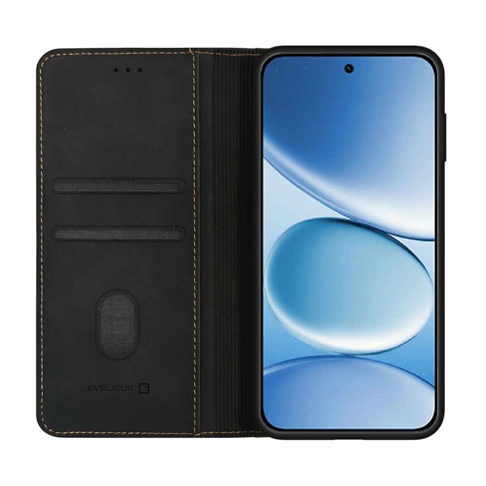 Kaaned - kaaned Evelatus Xiaomi Redmi Note 15 Pro 5G Book Case Folio Black