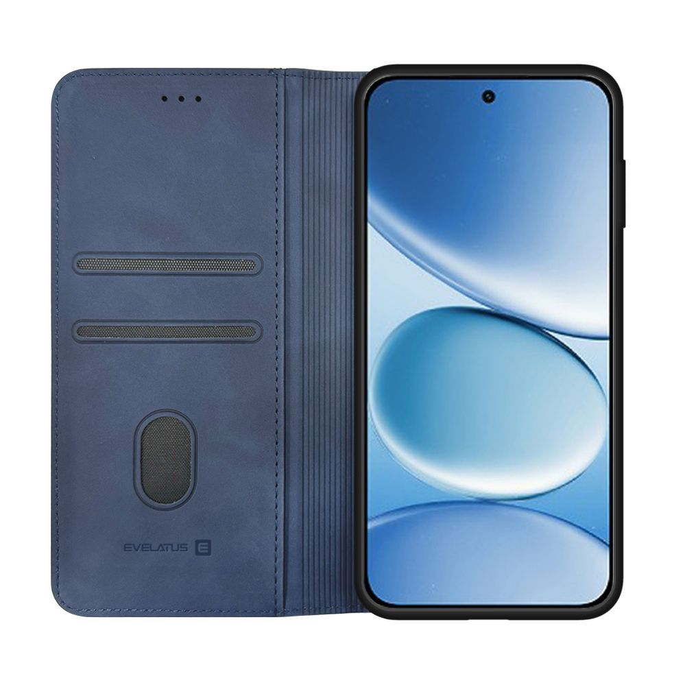 Kaaned - kaaned Evelatus Xiaomi Redmi Note 15 Pro 5G Book Case Folio Dark Blue