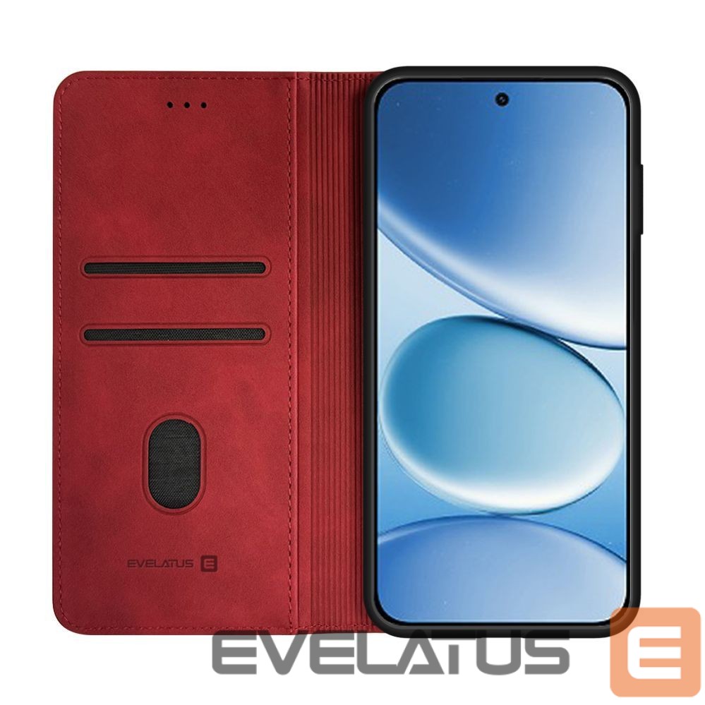 Kaaned - kaaned Evelatus Xiaomi Redmi Note 15 Pro Plus Book Case Red