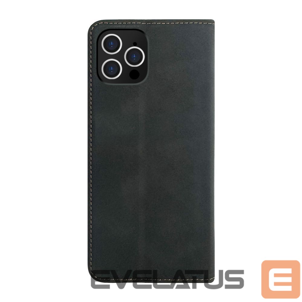 Kaaned - kaaned Evelatus Apple iPhone 12 / 12 Pro Book Case Folio Black