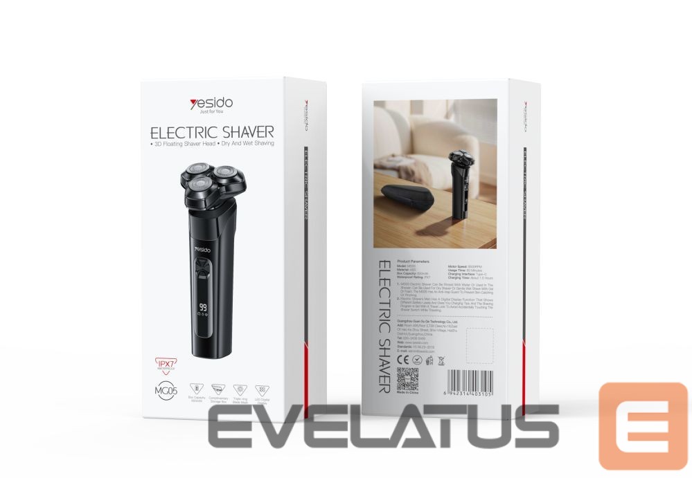 Raseerijad yesido Rotating Electric Shaver MG05 Black