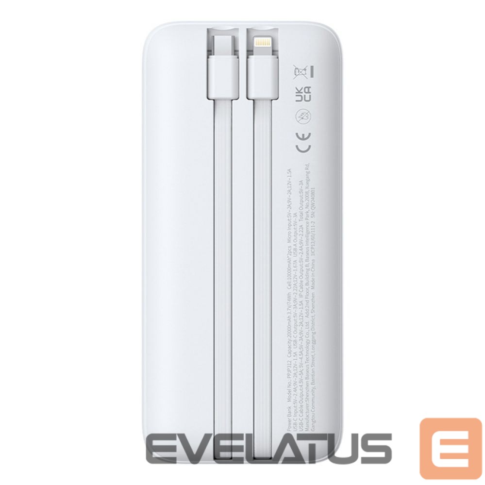 Väline aku Baseus Powerbank Baseus Lipow 20000mAh 22,5W