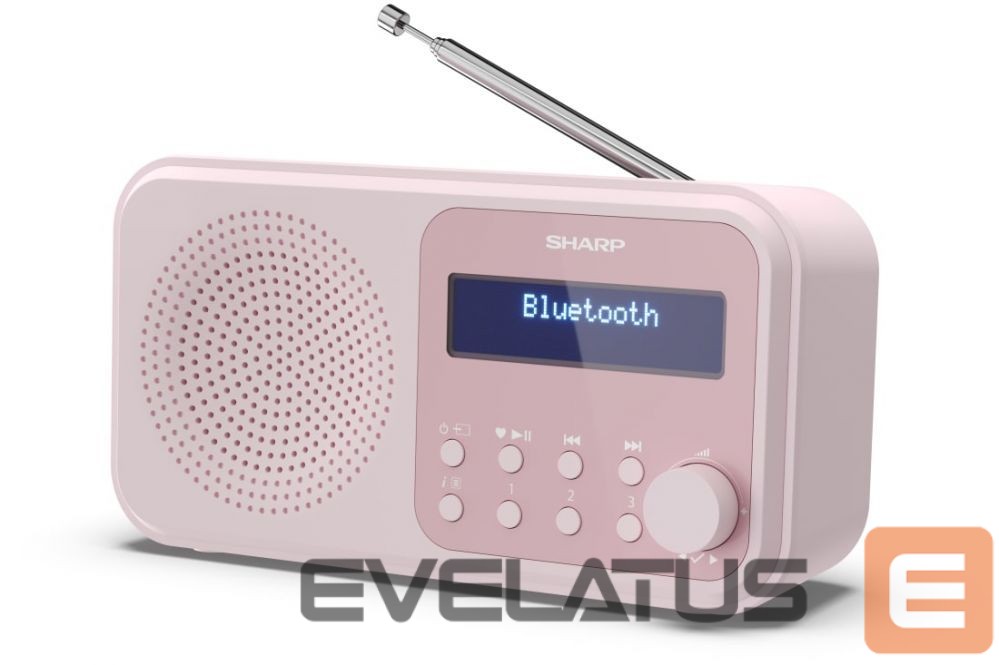 Arvutikõlarid Sharp DR-P420(PK) Tokyo Portable Digital Radio, FM/DAB/DAB+, Bluetooth 5.0, USB or Battery Powered, Pink