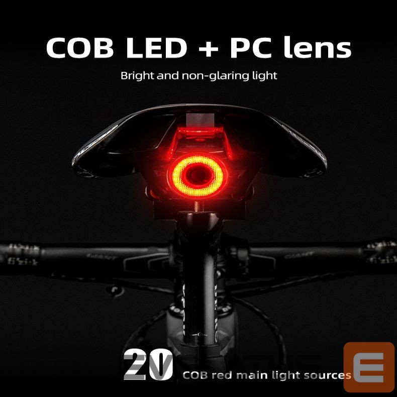 Teine toode Rockbros Rockbros Q5 rear bicycle light with intelligent stop system - black