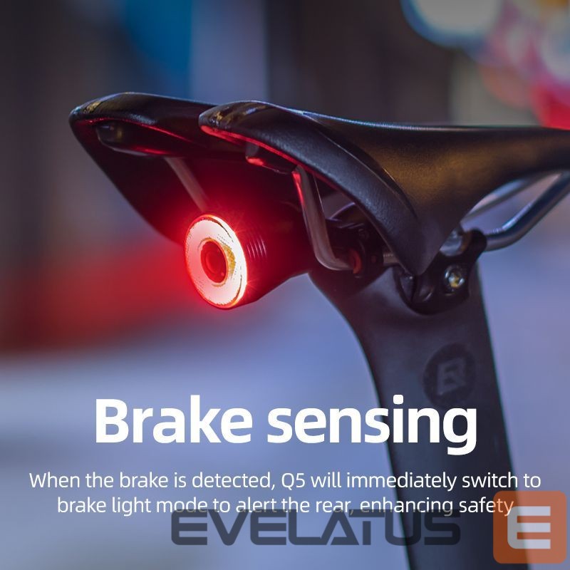 Teine toode Rockbros Rockbros Q5 rear bicycle light with intelligent stop system - black