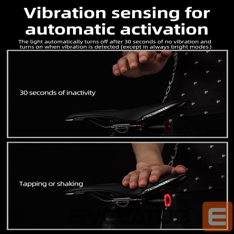 Teine toode Rockbros Rockbros Q5 rear bicycle light with intelligent stop system - black