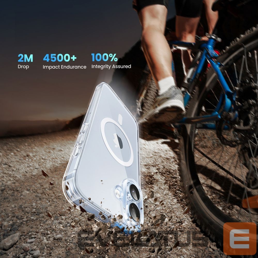 Back panel cover Ugreen Ugreen Classy Clear Magnetic Case for iPhone 16 Plus - Transparent