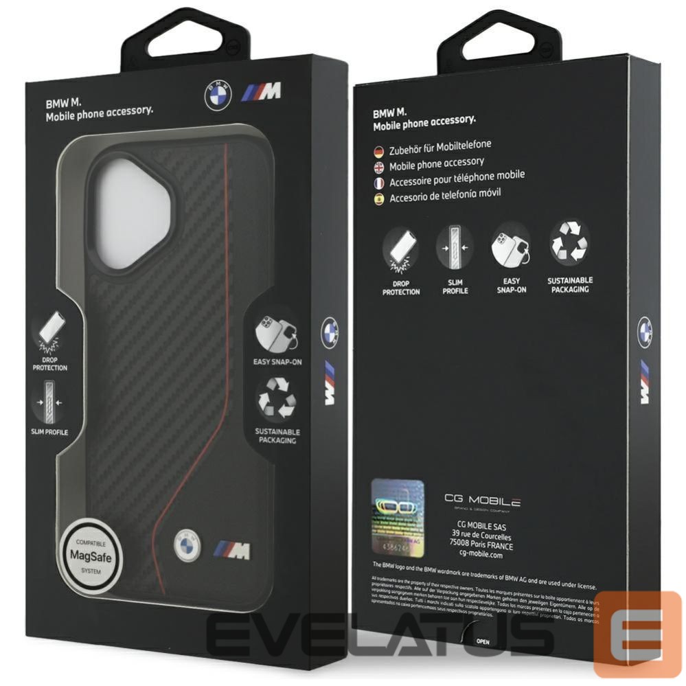 Muud kaubad BMW BMW M Carbon Line & Logo MagSafe Case for iPhone 17 - Red