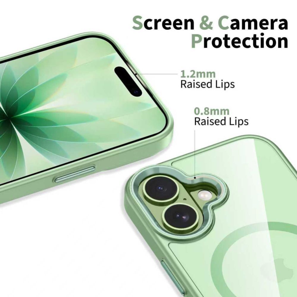 Muud kaubad Tech-Protect Tech-Protect MagMat MagSafe Case for iPhone 17 - Transparent Green
