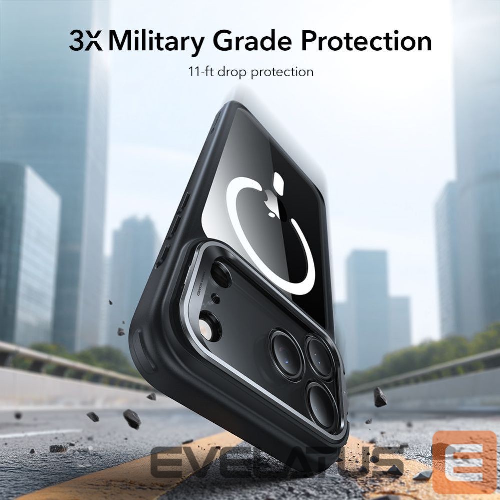 Muud kaubad ESR ESR Classic Hybrid Kickstand MagSafe Case for iPhone 17 Pro Max - Clear Black