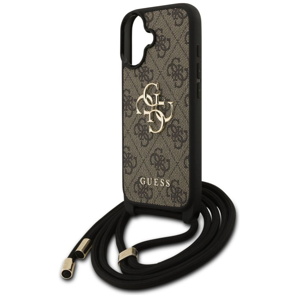Muud kaubad Guess Guess 4G Big Logo Cord Stap Crossbody Case for iPhone 17 - Brown