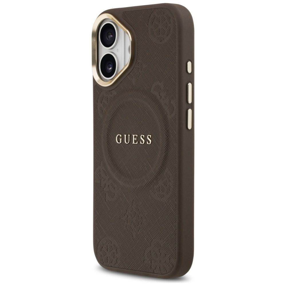 Muud kaubad Guess Guess Peony Hot Stamp MagSafe Case for iPhone 17 - Brown