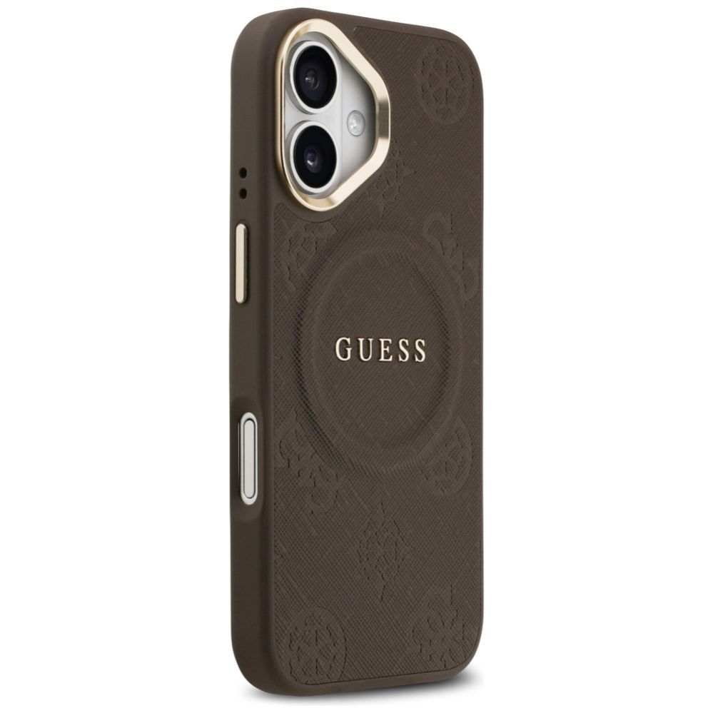 Muud kaubad Guess Guess Peony Hot Stamp MagSafe Case for iPhone 17 - Brown