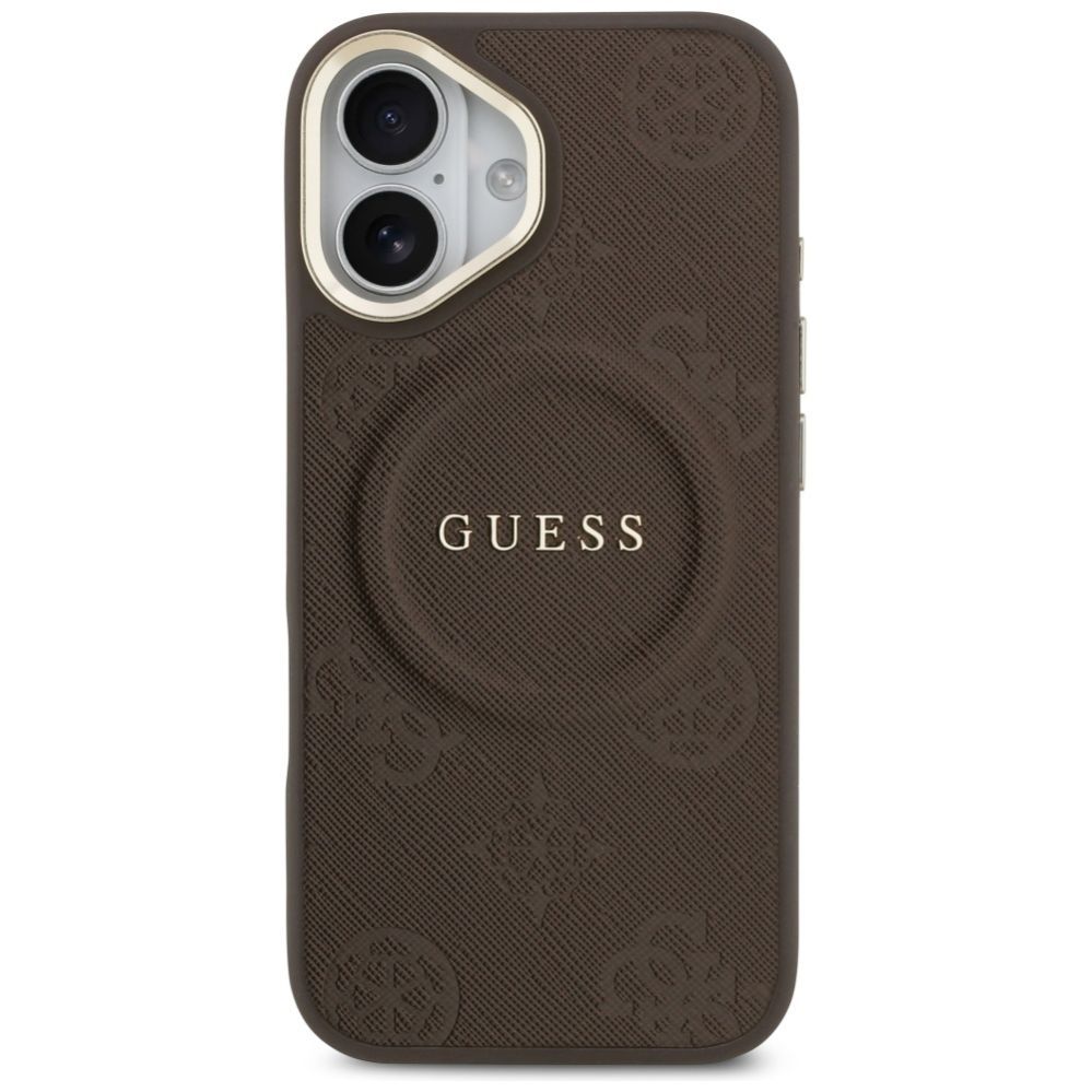 Muud kaubad Guess Guess Peony Hot Stamp MagSafe Case for iPhone 17 - Brown