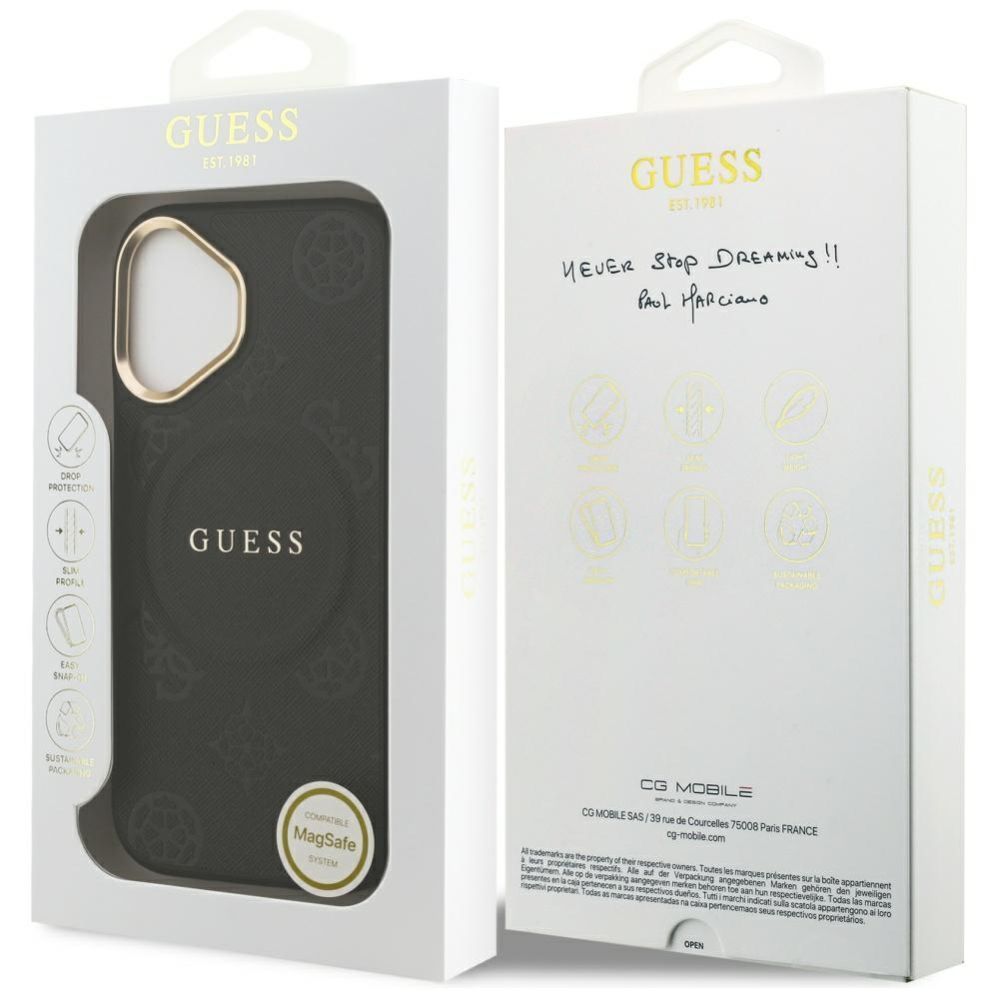 Muud kaubad Guess Guess Peony Hot Stamp MagSafe Case for iPhone 17 - Black