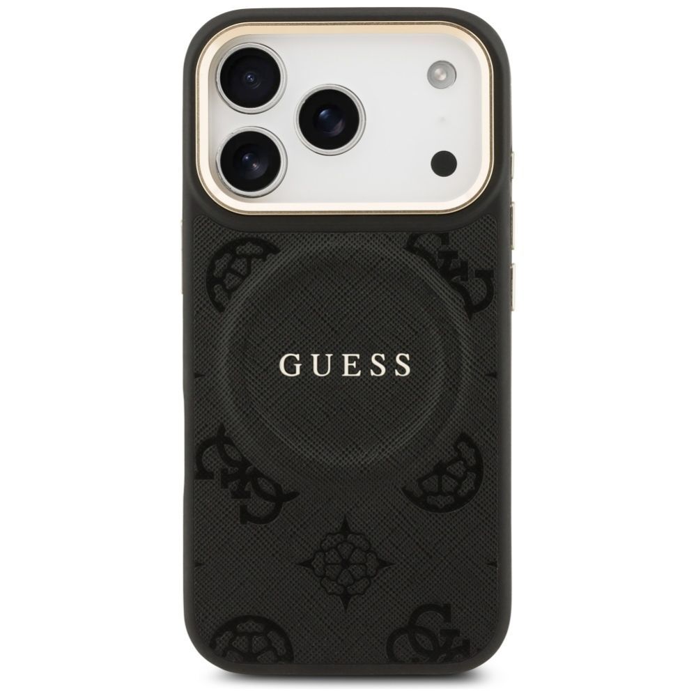 Muud kaubad Guess Guess Peony Hot Stamp MagSafe Case for iPhone 17 Pro - Black