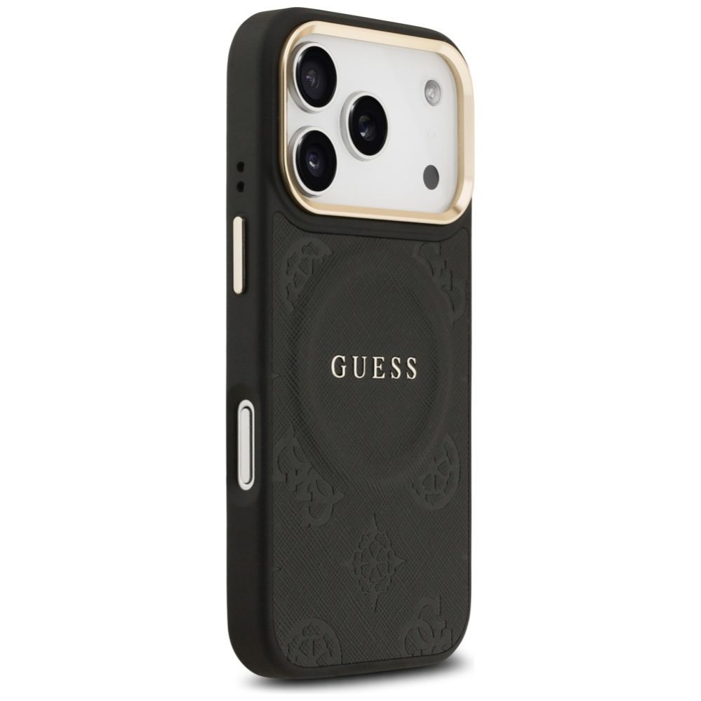 Muud kaubad Guess Guess Peony Hot Stamp MagSafe Case for iPhone 17 Pro - Black