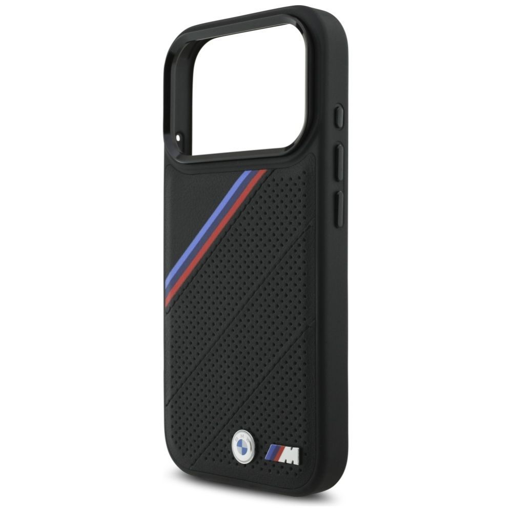 Muud kaubad BMW BMW M Tricolor Metal Logo MagSafe Case for iPhone 17 Pro - Black