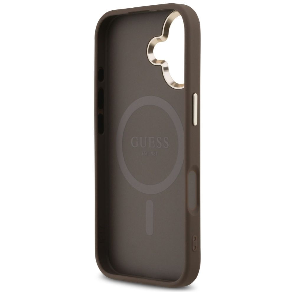 Other goods Guess Guess 4G Triangle Logo MagSafe Case for iPhone 17 - Brown and Gold