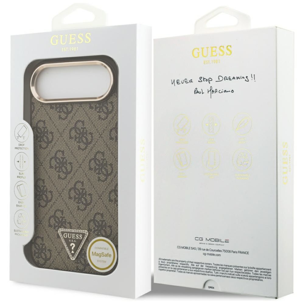 Other goods Guess Guess 4G Triangle Logo MagSafe Case for iPhone Air Brown - Gold