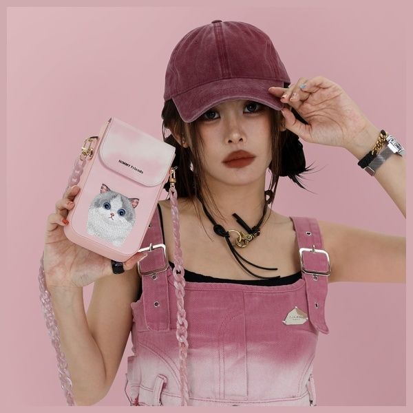 Muud kaubad Nimmy Nimmy Big Eyed Pet 2.0 Cat Phone Bag - Pink