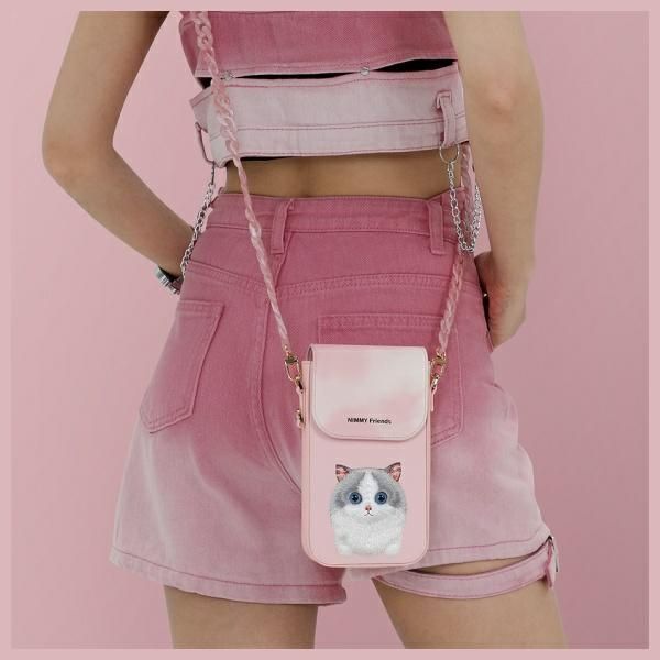 Muud kaubad Nimmy Nimmy Big Eyed Pet 2.0 Cat Phone Bag - Pink