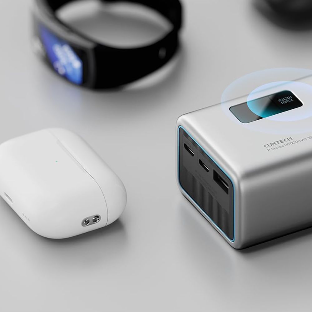 Väline aku Cuktech Cuktech P+Series No. 15 Powerbank 150W 20000mAh - Gray