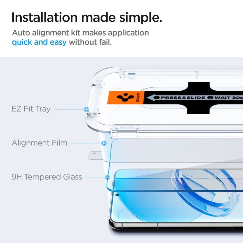 Muu Spigen Spigen Glas.tR EZ Fit Tempered Glass for Samsung Galaxy S23 - 2 pcs.