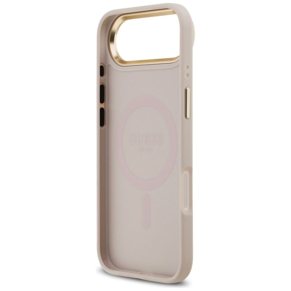 Muud kaubad Guess Guess 4G Strass Logo & Big Strap Metal Buttons MagSafe Case for iPhone Air - Pink