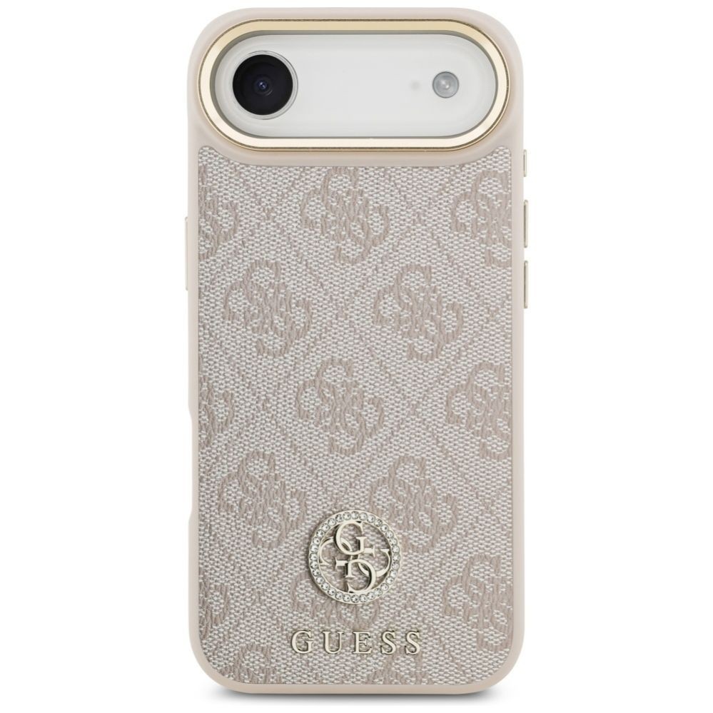 Muud kaubad Guess Guess 4G Strass Logo & Big Strap Metal Buttons MagSafe Case for iPhone Air - Pink