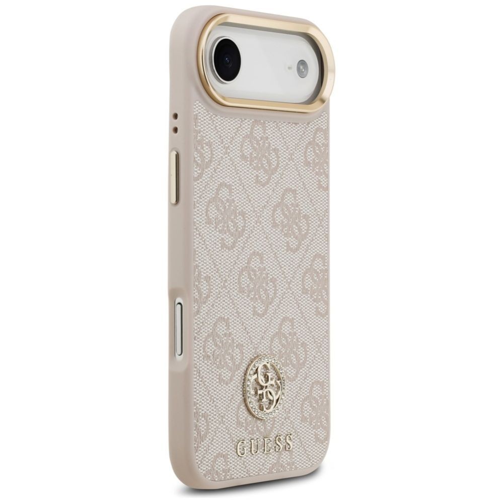 Muud kaubad Guess Guess 4G Strass Logo & Big Strap Metal Buttons MagSafe Case for iPhone Air - Pink