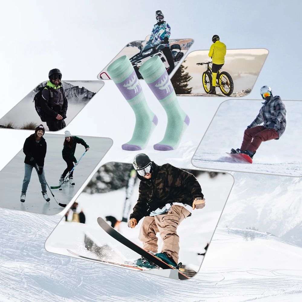 Muud kaubad Rockbros Qunature 037202 ski socks size 43-48 (L/XL) - purple-green