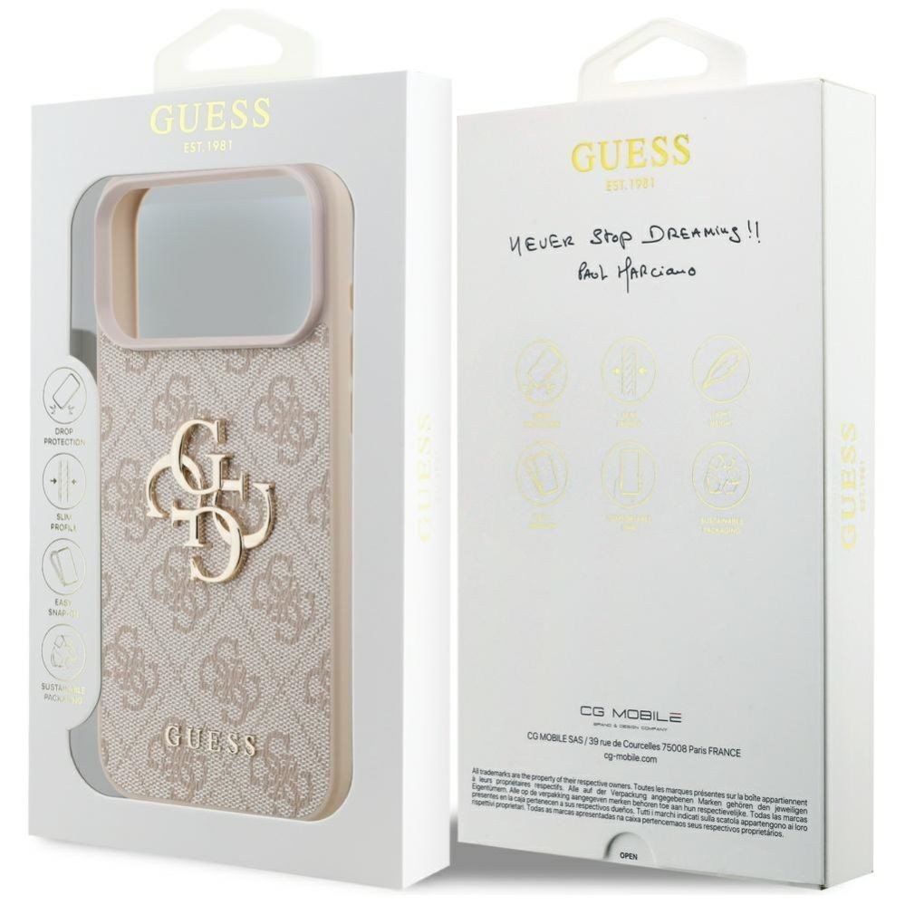 Muud kaubad Guess Guess 4G Big Logo Case for iPhone 17 Pro Max - Pink