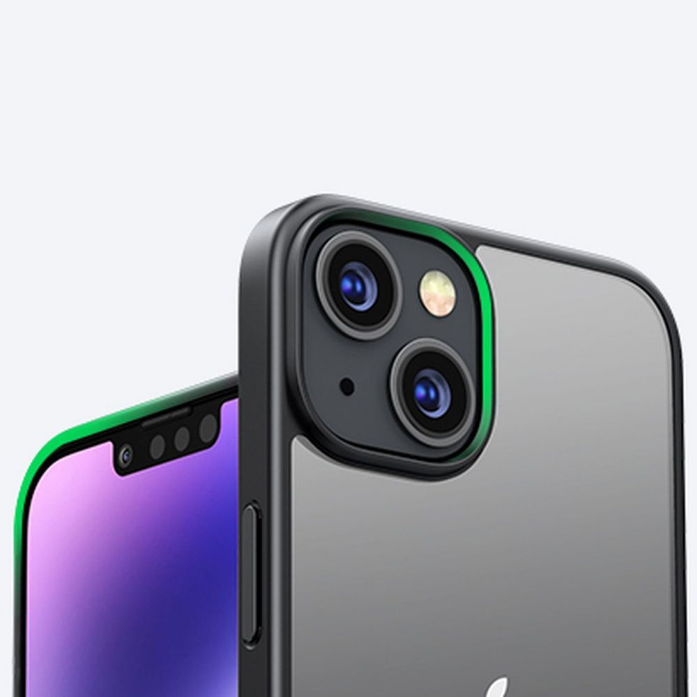 Back panel cover Ugreen - Ugreen LP633 Kickstand Protective Case Hard Cover with Gel Frame and Built-in Stand for iPhone 14 (90924)